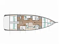 Sun Odyssey 490 - [Layout image]
