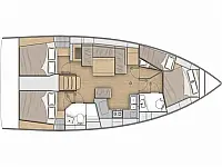Oceanis 40.1 - Layout image