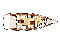 Oceanis 43 - Layout image