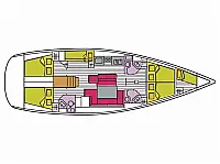 Oceanis 50 Family - [Layout image]
