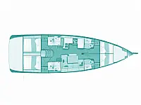 Sun Odyssey 490 - Layout image