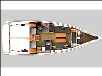 Sun Odyssey 349 - Layout image