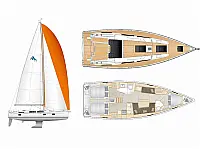 Hanse 418 - [Layout image]