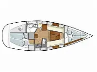 Hanse 315 - Layout image