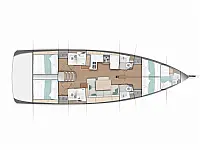 Sun Odyssey 490 - [Layout image]