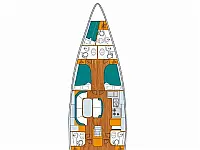 Beneteau 50 - Layout image