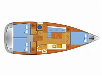 Oceanis 38.1 - Layout image
