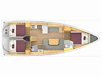 Bavaria C42 - [Layout image]