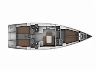 Bavaria Cruiser 46 - [Layout image]