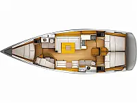 Sun Odyssey 449 - [Layout image]