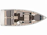 Dufour 37/3.cabin - Layout image