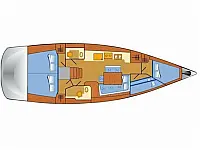 Oceanis 46 - [Layout image]