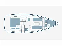 Sun Odyssey 33i - Layout image