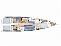 Sun Odyssey 410 /3cab - [Layout image]