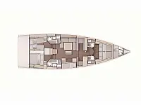 Dufour 530 Grand Large  - Layout image