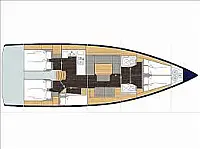 Bavaria 45 Cruiser 4 cabins - Layout image