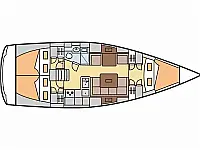 Hanse 375 - [Layout image]