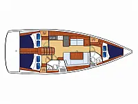 Moorings 42.3 - Layout image