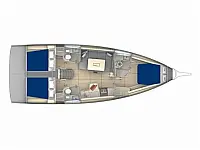 Dufour 41 - Layout image