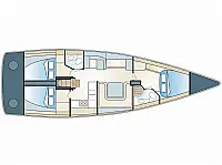 Elan 450 (cabin) - [Layout image]