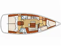 Oceanis 43 - Layout image
