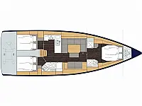 Bavaria C45 Style - Layout image