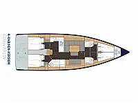Bavaria C45 - Layout image