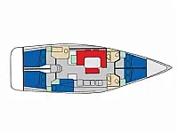 Sun Odyssey 519 - Layout image